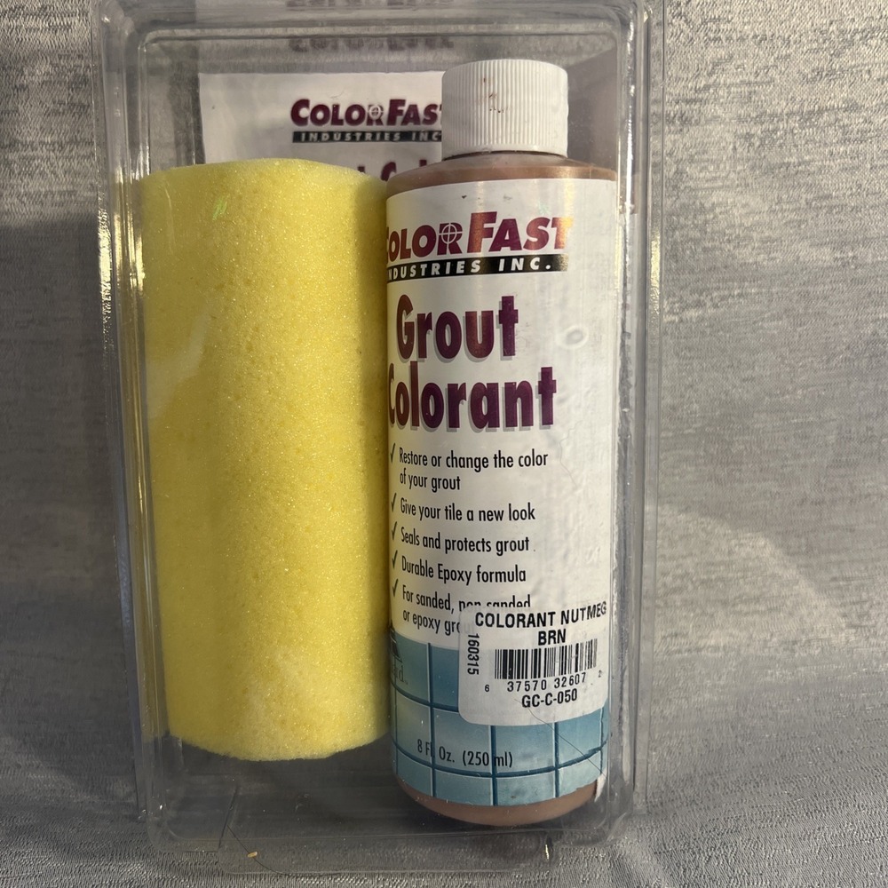 ColorFast Grout Colorant Kit Nutmeg Brown GC-C-050 includes Sponge & Brush